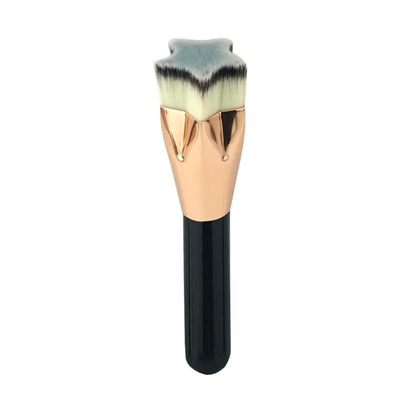 Pincel de Maquiagem em Pó Sintético Vegano de Topo Plano da Amazon, Pincel Kabuki para Maquiagem