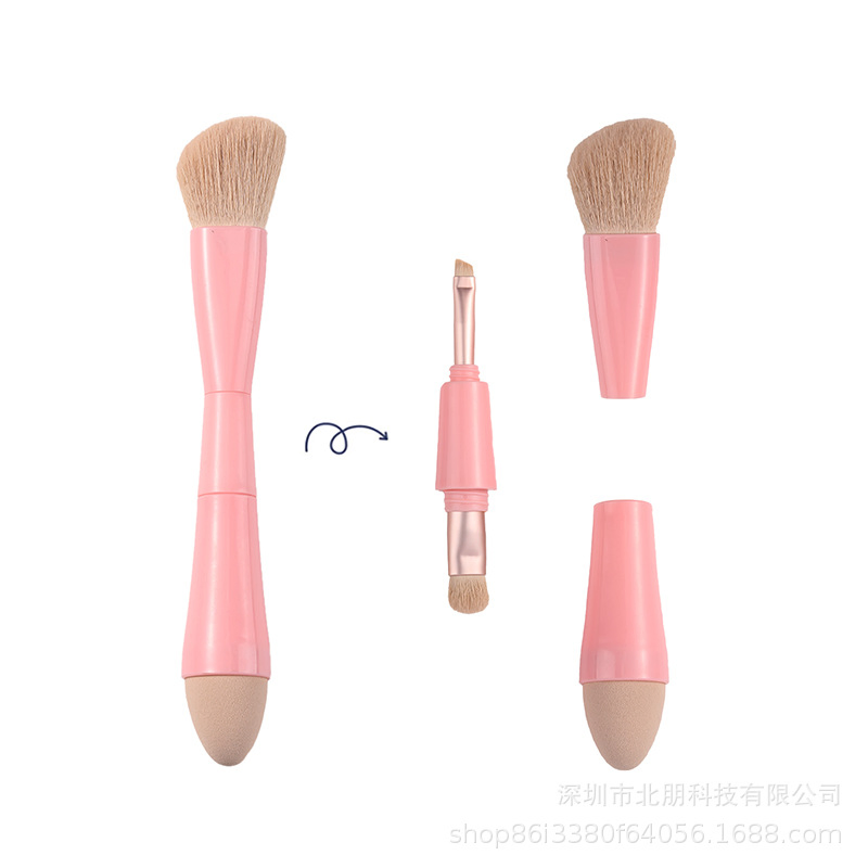 4-in-1 Caneta de Beleza Portátil Multifuncional Corretivo Blush Base Ferramenta de Maquiagem Pincel
