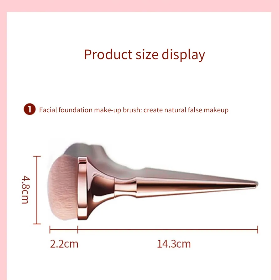 9PCS Conjunto de Pincéis Grandes para Maquiagem Pincel de Sombra de Olhos Pincel de Sobrancelha Corretivo Cosméticos Ferramentas de Beleza Maquiagem