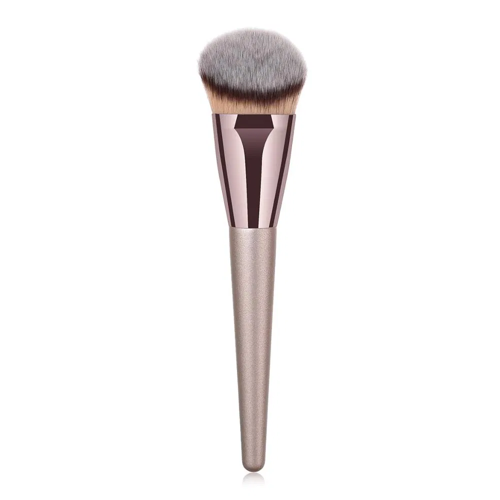 Pincel de Maquiagem Kabuki para Base Líquida Topo Plano Especialista em Aplicação Mistura Esfumaçamento Maquiagem Creme Pó Pincel Mineral