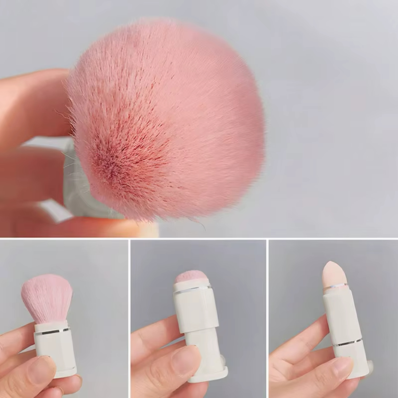 Pó de Fundação, Corretivo, Sombras para os Olhos, Blush, Pincéis de Maquiagem com Estojo