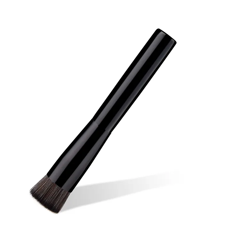 Pincel de Maquiagem de Topo Plano de Marca Própria para Mistura de Base Líquida, Creme e Pó Mineral