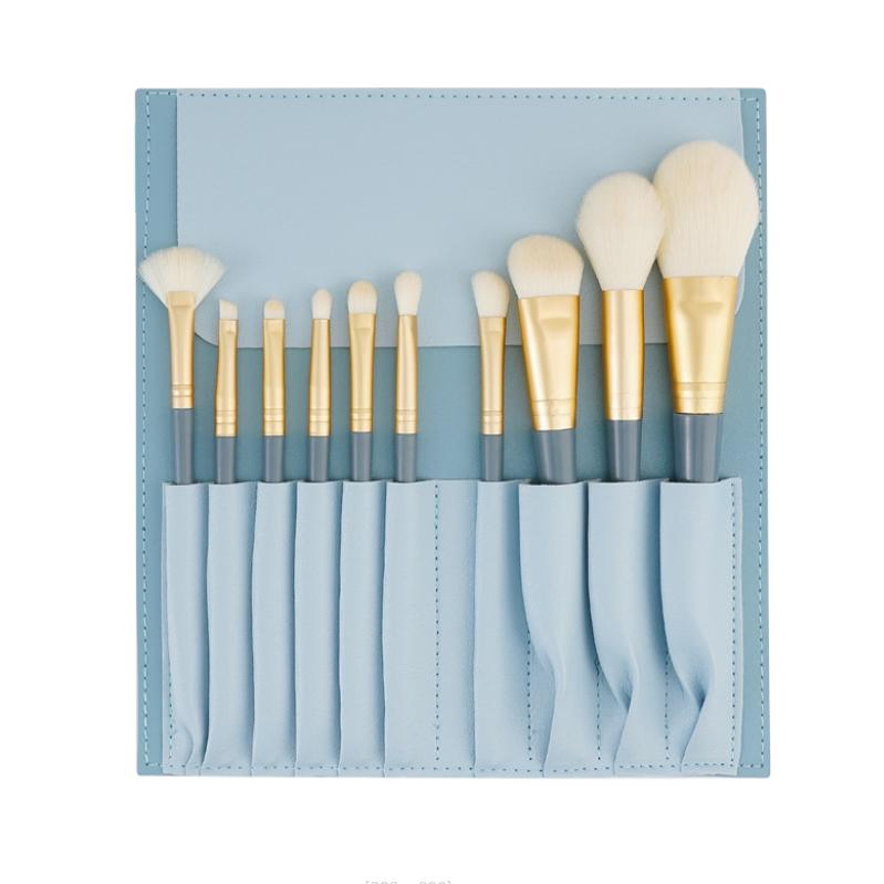 Conjunto de Pincéis de Maquiagem de Luxo para Olhos, Corretivo, Lábios e Maquiagem