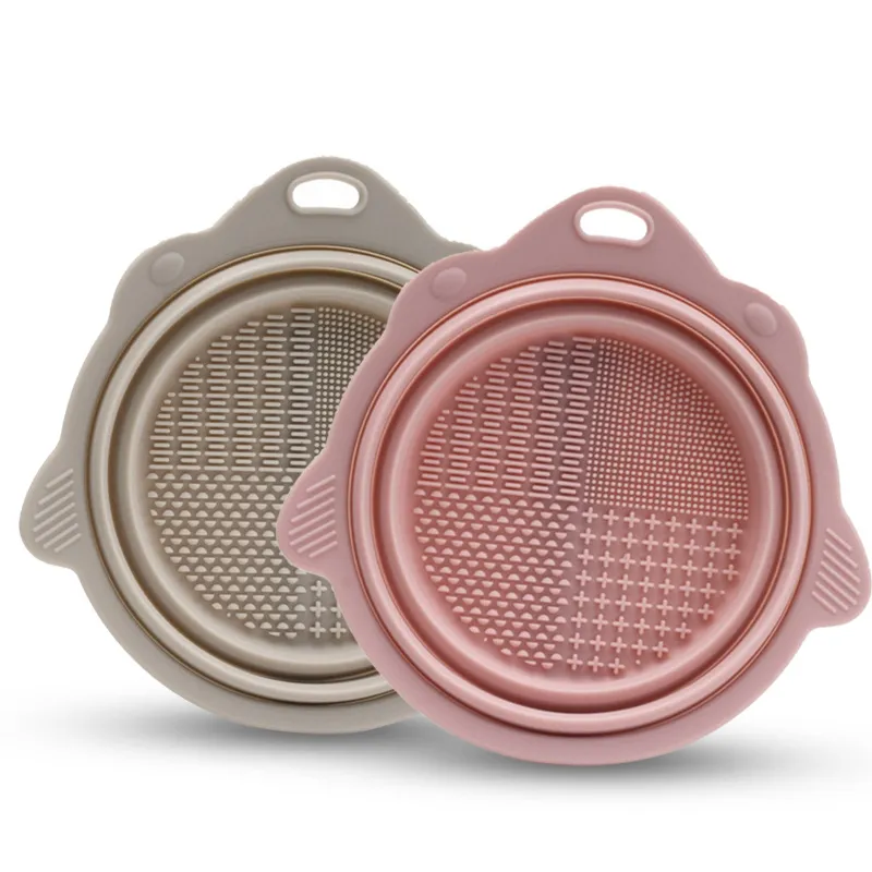 Limpeza de Pincéis de Maquiagem de Silicone, Escova para Limpeza de Pincéis de Fundação, Almofada para Lavagem de Pincéis, Gel de Limpeza para Pincéis, Ferramenta Manual