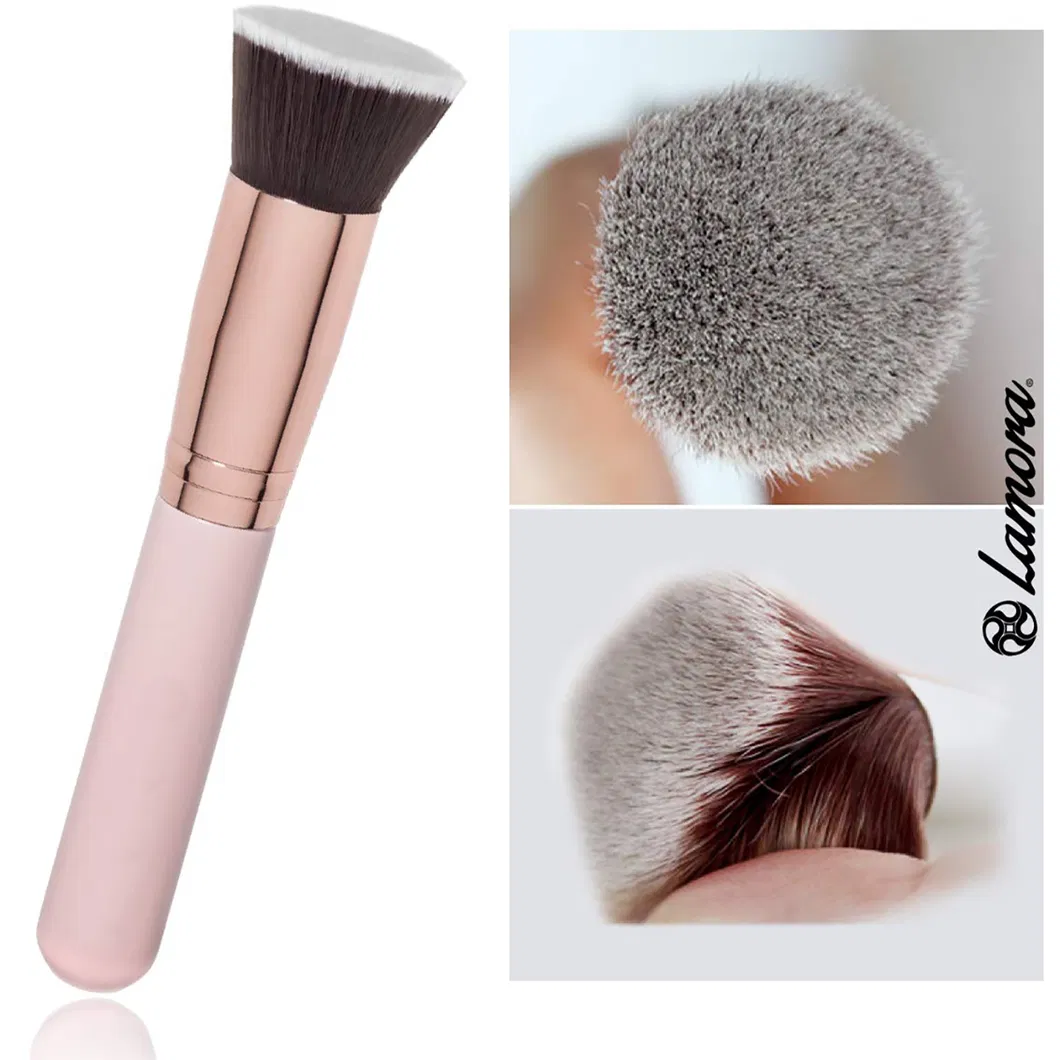 Amostra Grátis de Pincéis com Cabo Rosa Personalizados Geffree Star Contorno Bronzer Blush Pincéis de Maquiagem James Charles