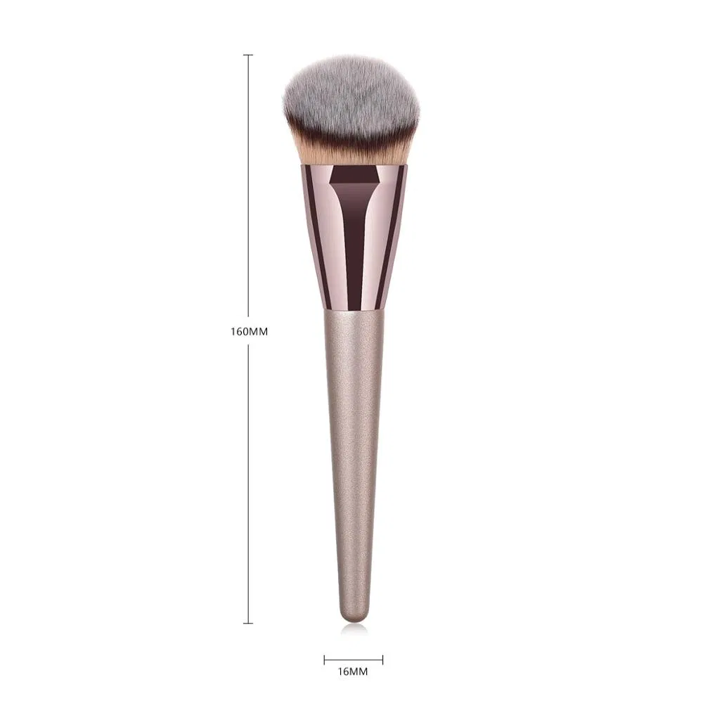 Pincel de Maquiagem Kabuki para Base Líquida Topo Plano Especialista em Aplicação Mistura Esfumaçamento Maquiagem Creme Pó Pincel Mineral