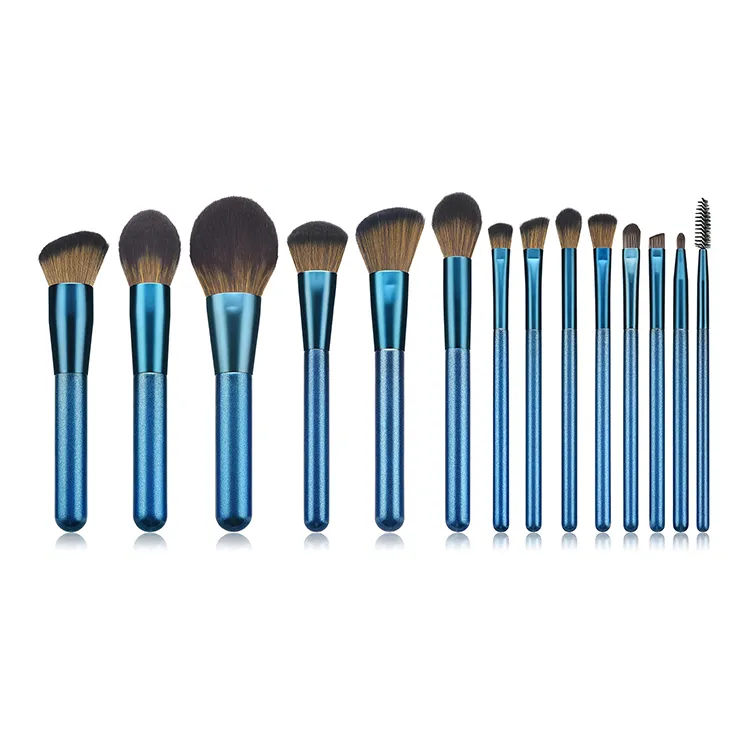 Conjunto de Pincéis de Maquiagem Personalizado de Alta Qualidade para Cosméticos, Contorno em Pó, Base, Sobrancelha e Sombra para Olhos