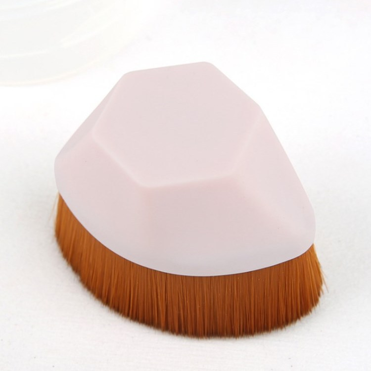 Pincel de Maquiagem para Base Portátil com Capa Traceless e Caixa de Armazenamento