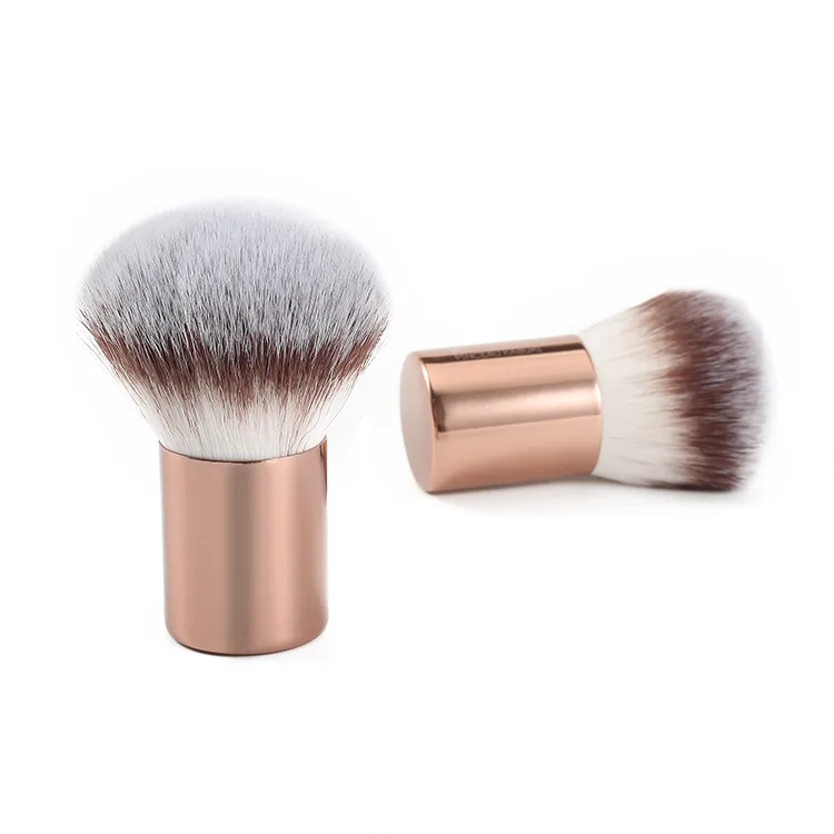 Pincel Kabuki para Aplicação de Maquiagem Mineral, Pó Solto para Fundação ou Blush