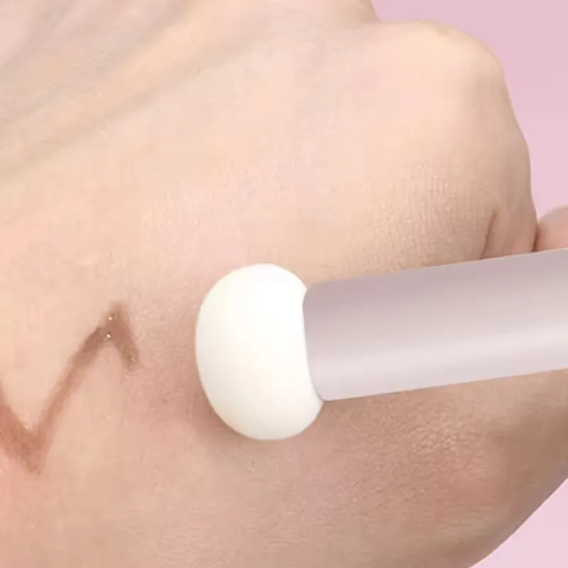Pincel de Maquiagem Matte com Cabeça de Esponja em Forma de Pequeno Pão Cozido a Vapor