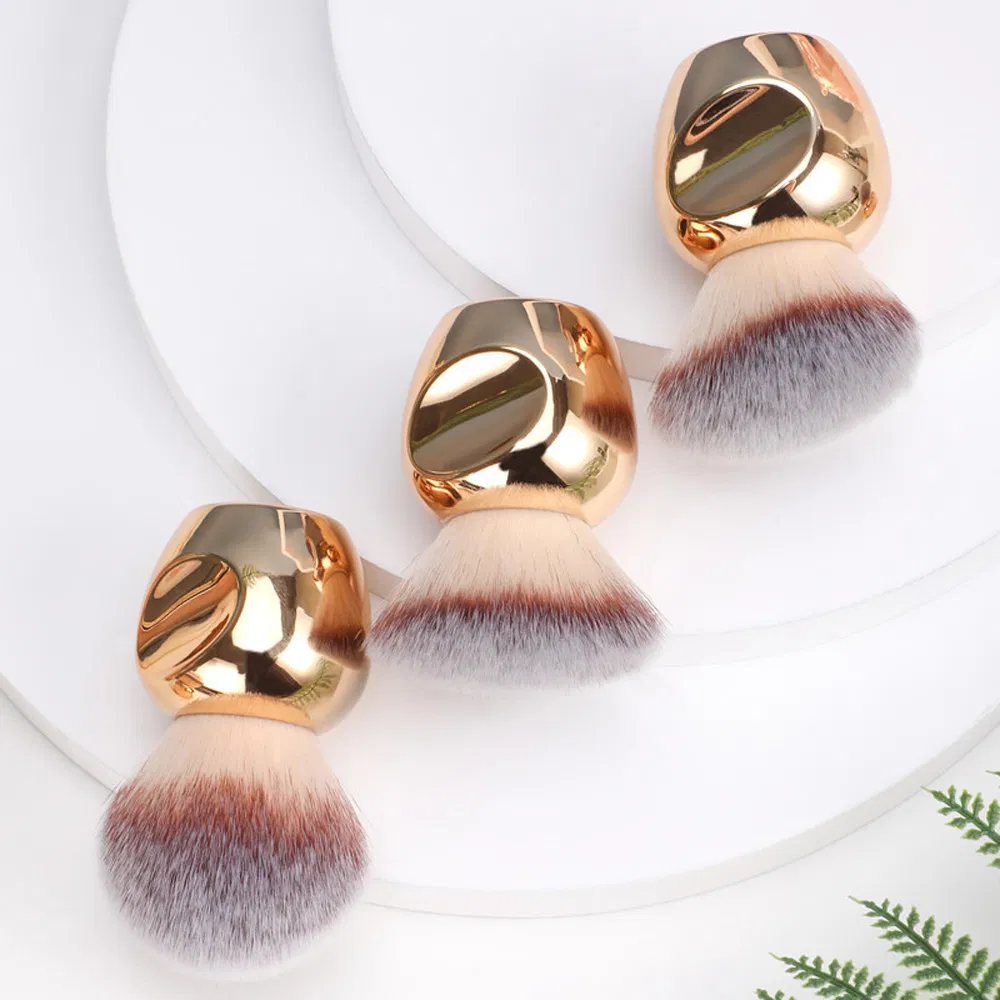 Pincéis de Maquiagem de Fundação Grande, Pincéis de Arte para Unhas, Cuidados com o Corpo, Iluminador, Bronzear, Pincel Kabuki com Brilho