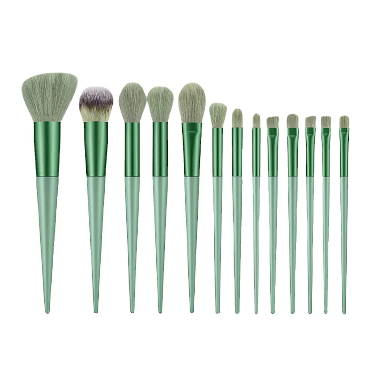Conjunto Completo de Pincéis de Maquiagem de 13 Pincéis de Viagem Pincel de Blush Portátil