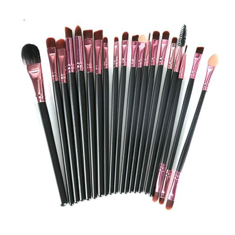 Maquiagem 20PCS Pincéis de Sombra para Olhos de Cabelo Sintético