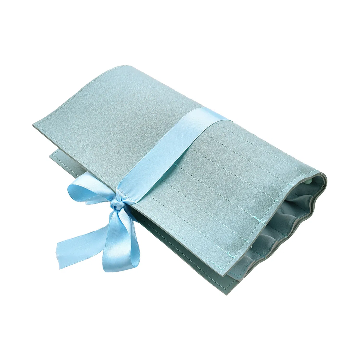 Conjunto de Pincéis de Maquiagem Profissional Beautichen 12-Piece - Cabo de Madeira Azul para Base, Corretivo, Mistura e Contorno com Estojo de Viagem