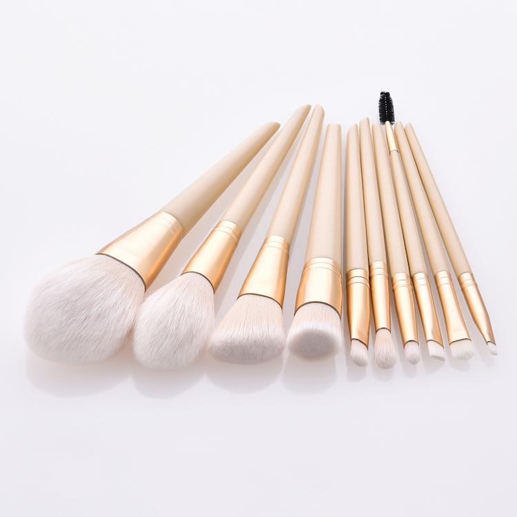 10PCS Conjunto de Pincéis de Maquiagem Pincel de Fundação Kabuki Sintético Premium Pincel de Mistura Pó Facial Blush Corretivos Sombras de Olho Conjunto de Pincéis de Maquiagem