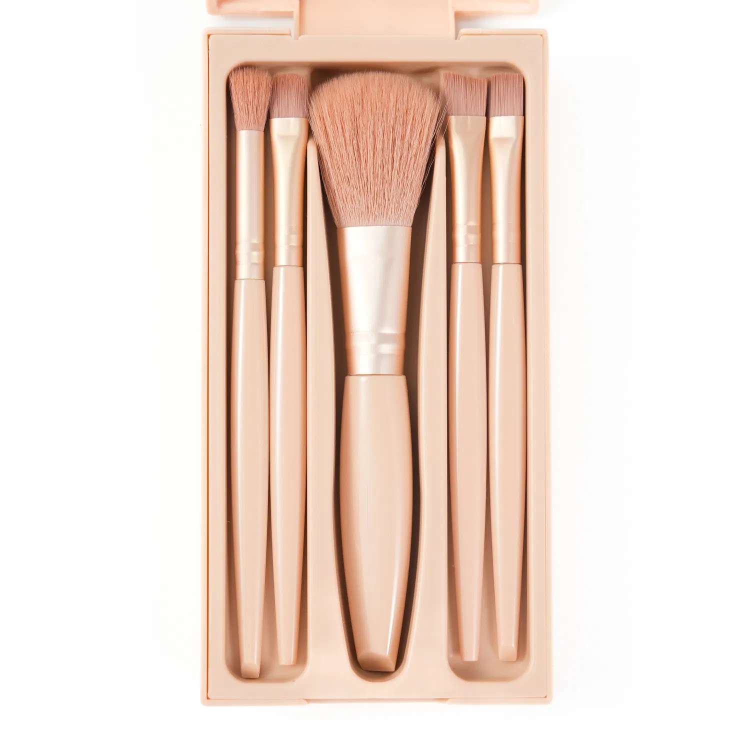 Conjunto de Pincéis de Maquiagem Essenciais de Luxo Rosa