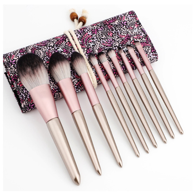 Conjunto de Pincéis de Maquiagem para Rosto em Pó, Blush e Sombras para Olhos em Sintético Premium Atacado