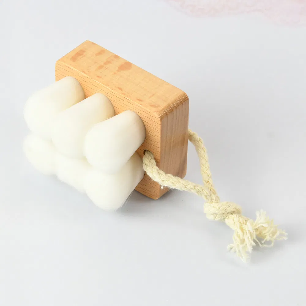 Escova de Limpeza Facial com Cabo de Madeira de Bétula Ferramentas de Cuidados com a Pele Maquiagem Manicure Arte de Unhas Escova de Lavagem