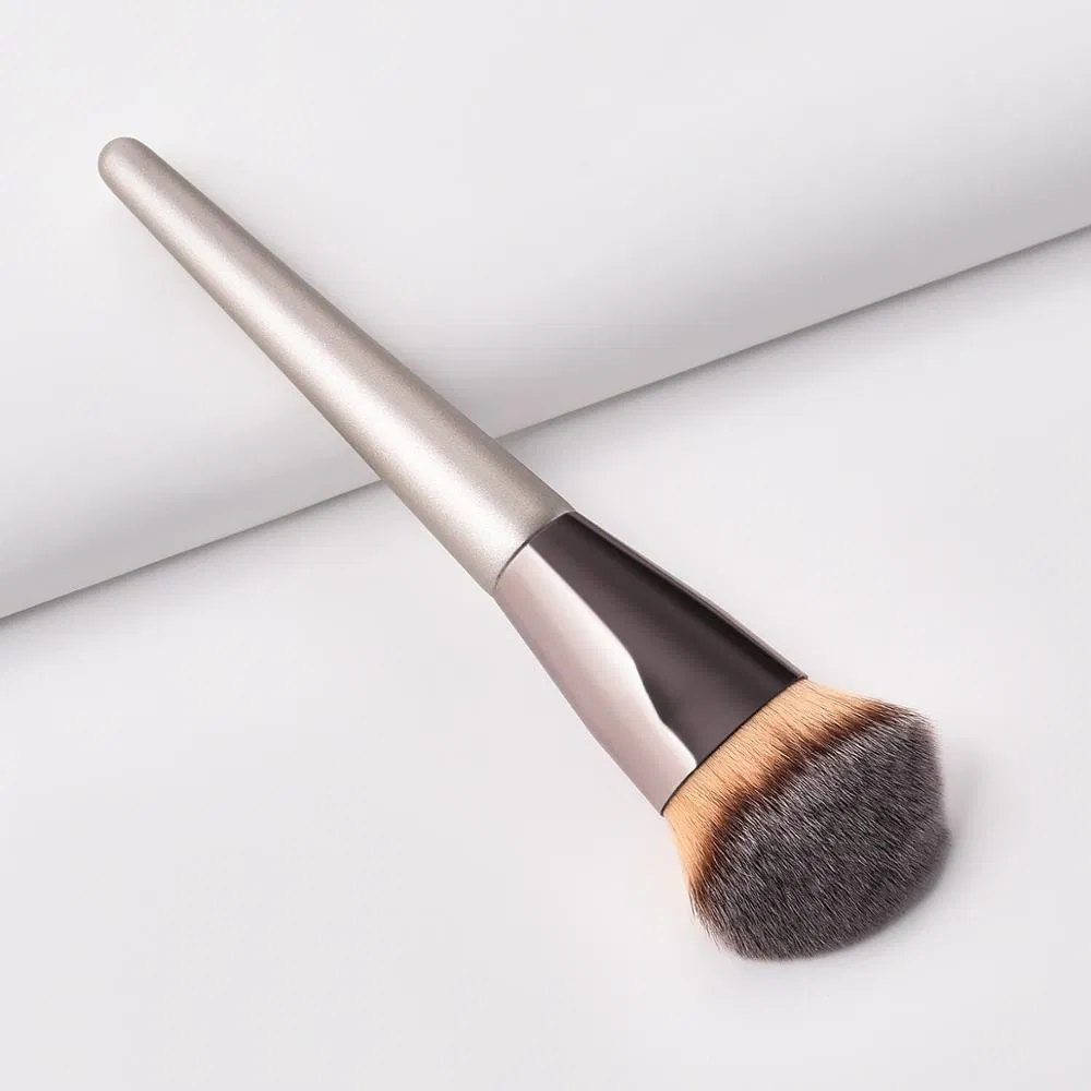 Pincel de Maquiagem Kabuki para Base Líquida Topo Plano Especialista em Aplicação Mistura Esfumaçamento Maquiagem Creme Pó Pincel Mineral