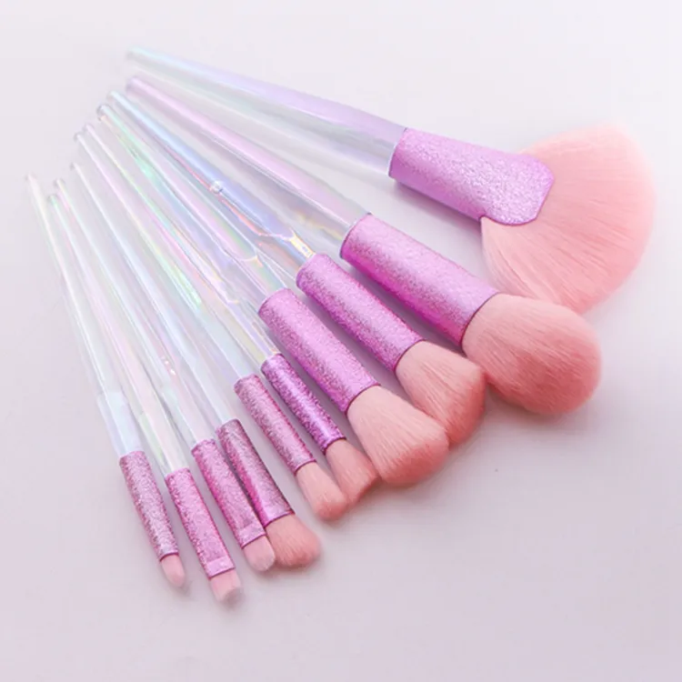 Conjunto de Pincéis de Maquiagem Profissional Vegano de Luxo com Etiqueta Privada, Amostra Grátis, Atacado de Pincéis de Maquiagem