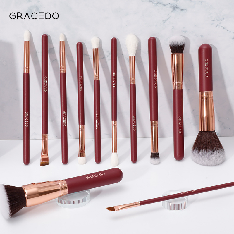Conjunto Completo de Pincéis de Maquiagem para Base, Corretivo e Sombra