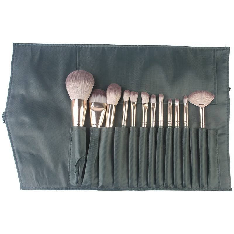 Conjunto de Pincéis de Maquiagem Sintéticos Personalizados por Atacado 14PCS Veganos para o Rosto