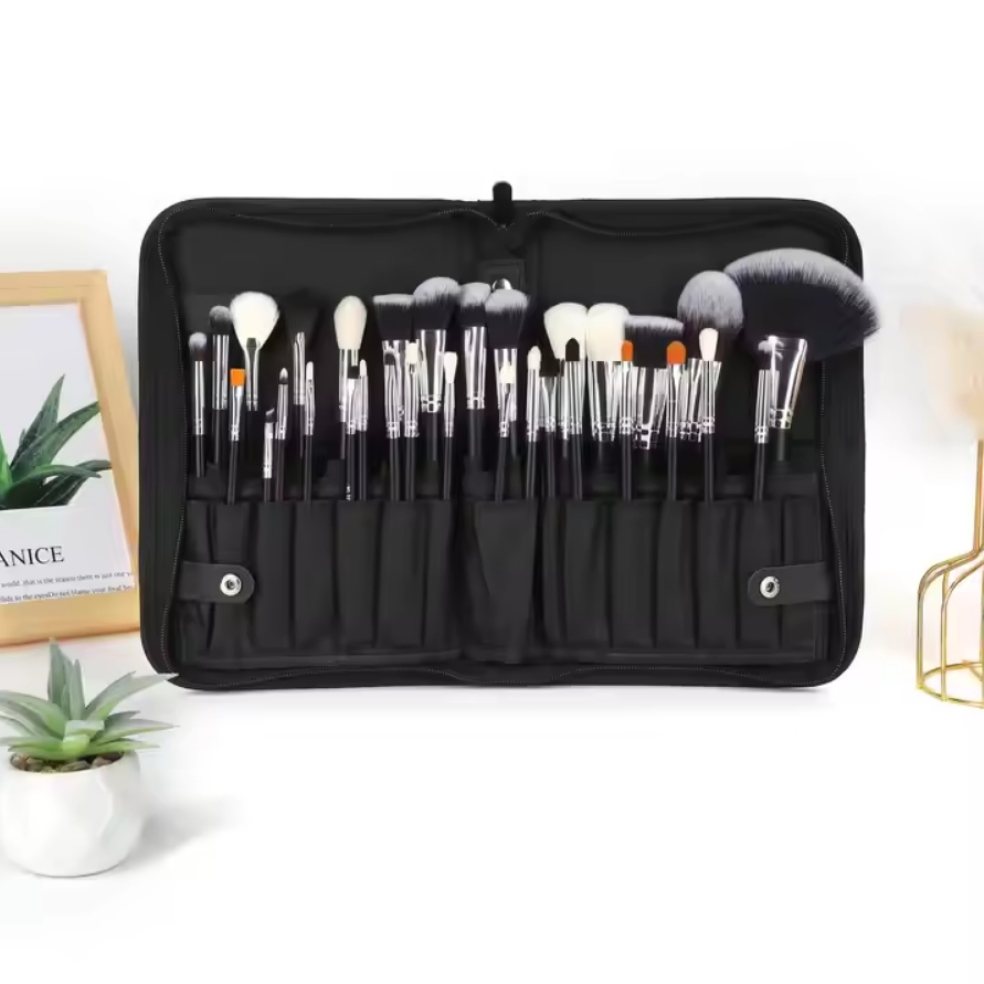 Conjunto de Pincéis de Maquiagem para Sombra de Olhos de Luxo 32 em Forma de Leque