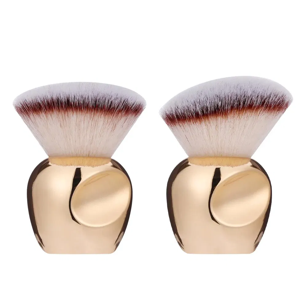 Pincéis de Maquiagem de Fundação Grande, Pincéis de Arte para Unhas, Cuidados com o Corpo, Iluminador, Bronzear, Pincel Kabuki com Brilho