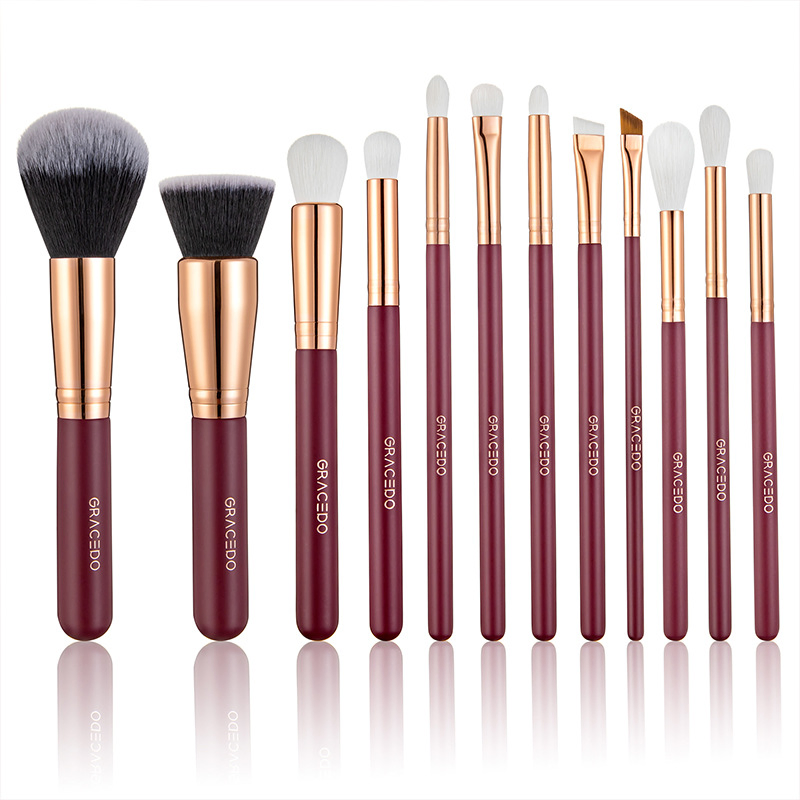 Conjunto Completo de Pincéis de Maquiagem para Base, Corretivo e Sombra
