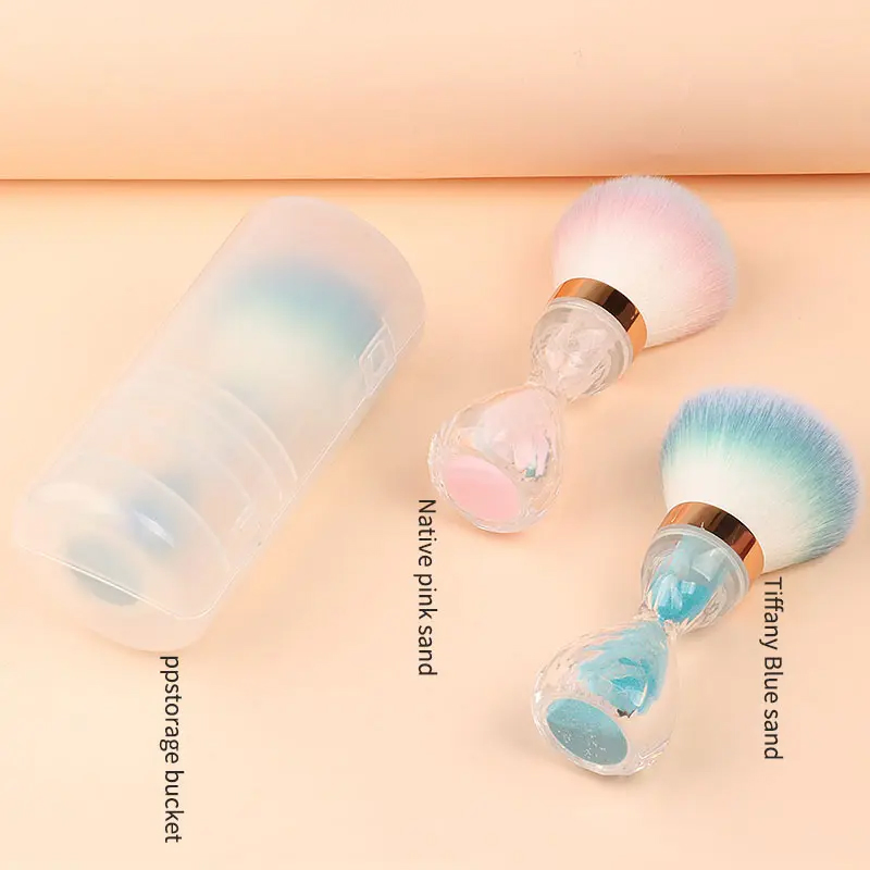 Pincel de Poeira de Unhas de Luxo Novo e Quente, Pincel de Maquiagem Prático em Forma de Ampulheta, Pincel de Pó