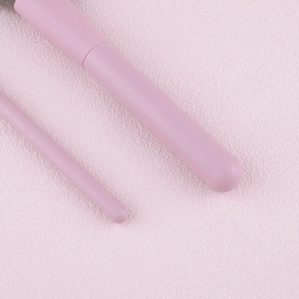Conjunto de Pincéis de Maquiagem Veganos Pink Beautichen 12PCS - Pincel de Base Sintético Profissional de Marca Privada