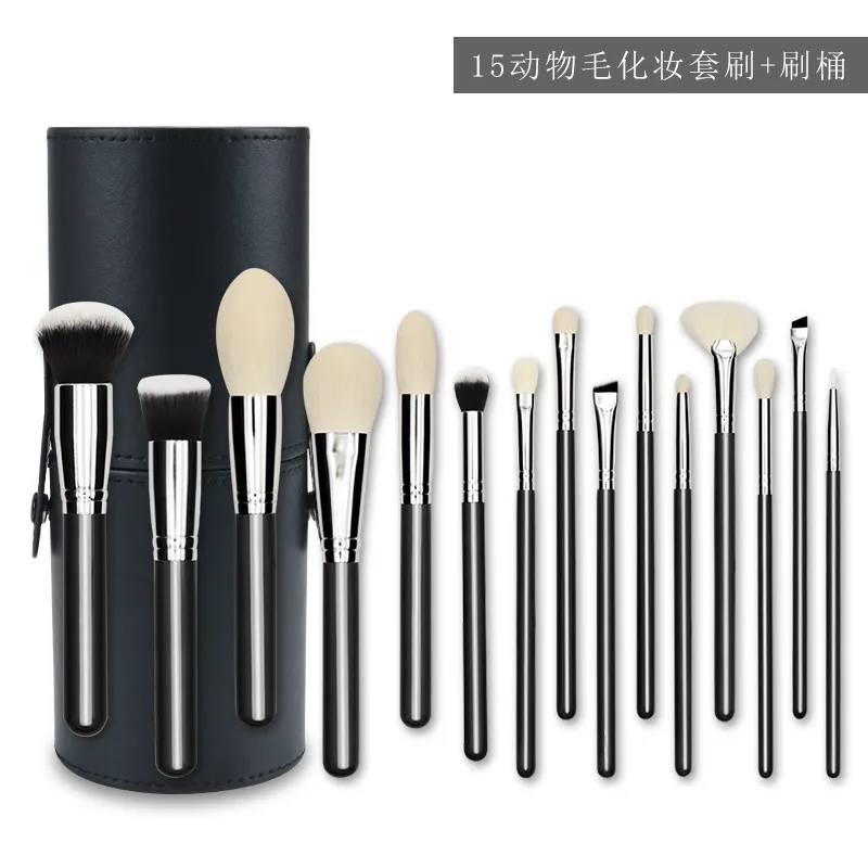 Complete seu kit de maquiagem com pincéis premium: conjunto essencial de pincéis para iluminador