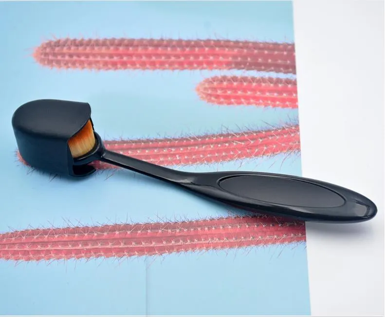 Novo Pincel de Maquiagem Pincel Flexível para Base Pincel Preto para Pó