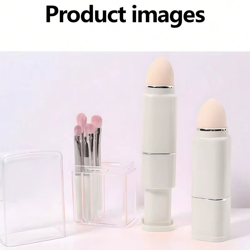 Pó de Fundação, Corretivo, Sombras para os Olhos, Blush, Pincéis de Maquiagem com Estojo