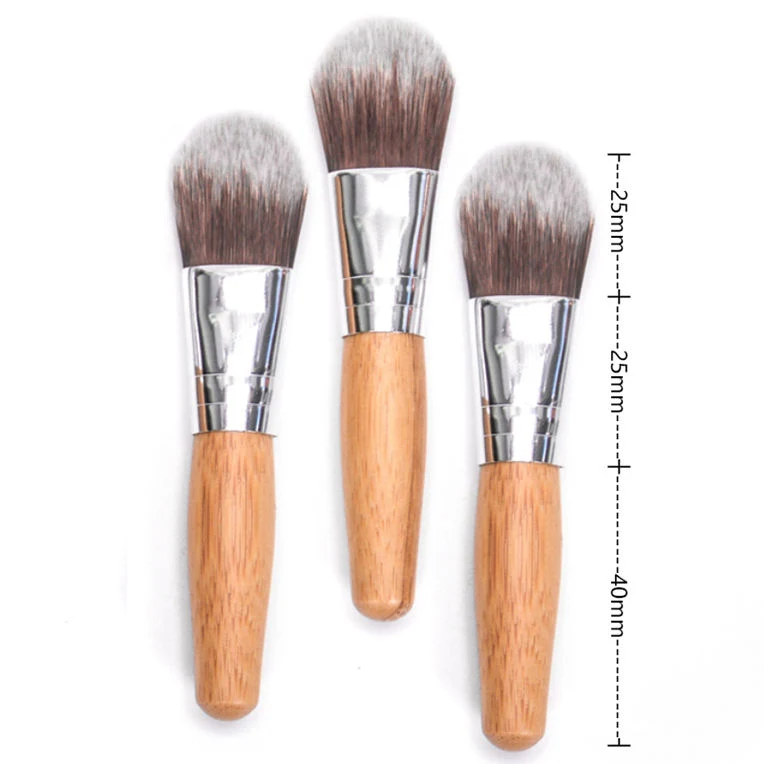 Pincéis de Maquiagem de Bambu Kabuki Naturais por Atacado