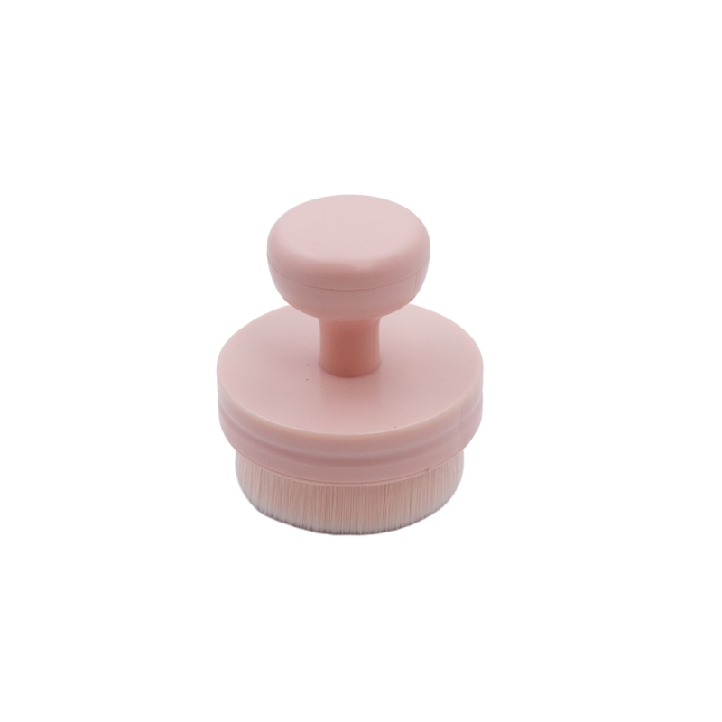 Pincel de Fundação Rosa com Estojo Pincel de Maquiagem