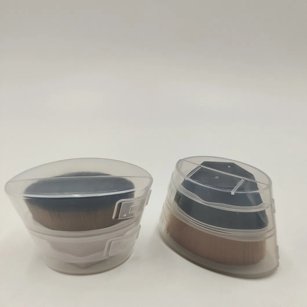 Ferramentas de Maquiagem de Base Nº 55 Pincel Cosmético Macio Preto e Rosa