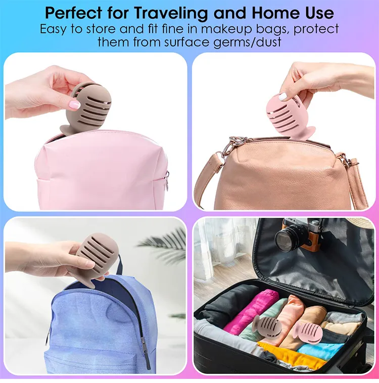 Bolsa de Armazenamento para Pincéis de Maquiagem de Silicone Ferramentas de Beleza