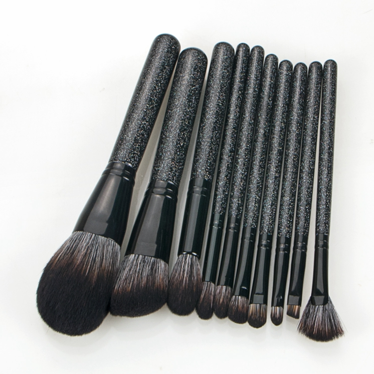 Baixa MOQ 10PCS Conjunto de Pincéis de Maquiagem Personalizado de Luxo Vegano com Etiqueta Privada e Logotipo Personalizado