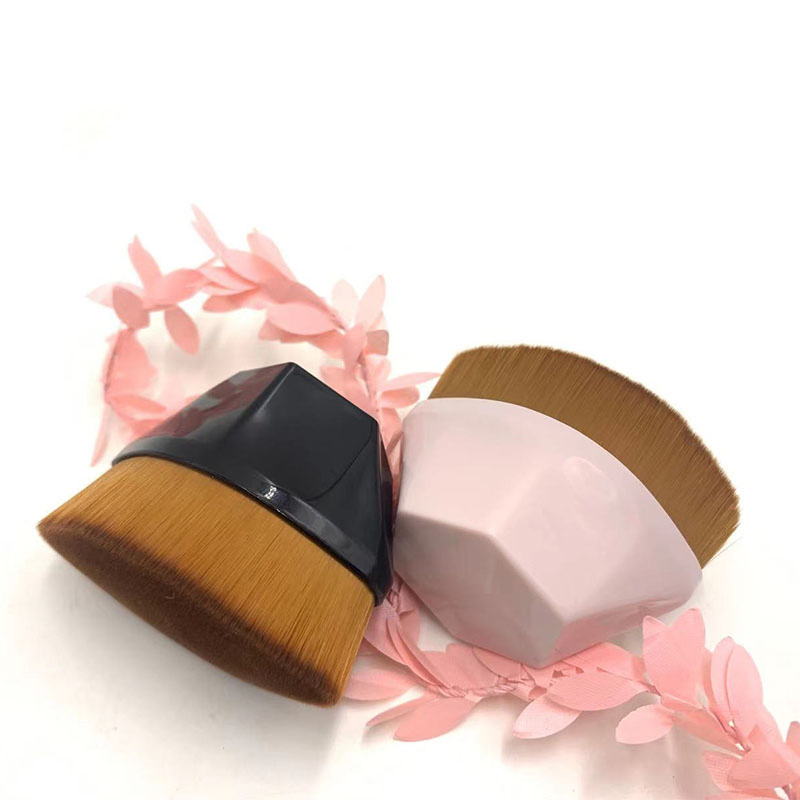 Pincel de Maquiagem para o Rosto Pincel Plano para Blush Líquido e Pó para Misturar Líquido