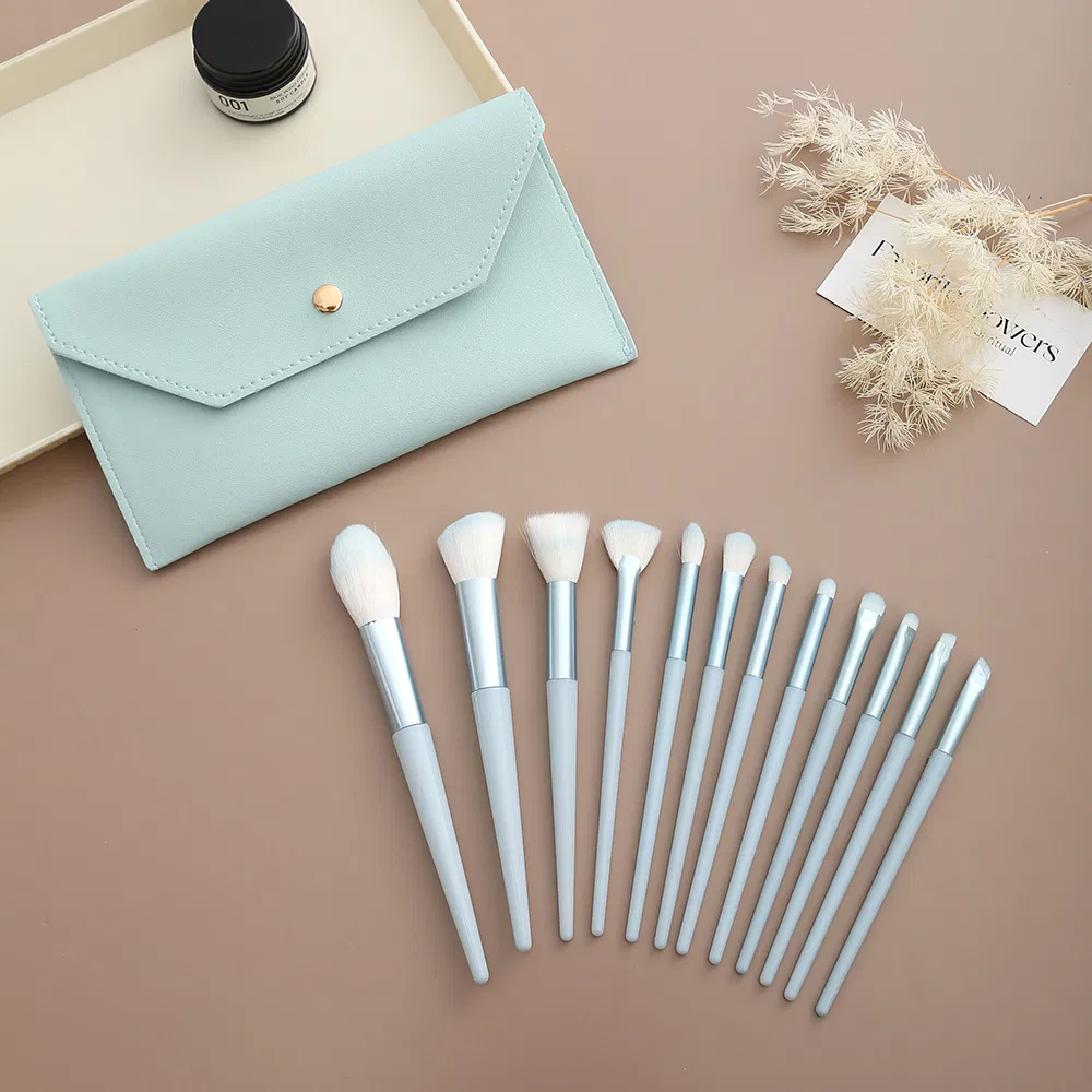 Luxury Face with Soft Synthetic Hair Makeup Brush Set