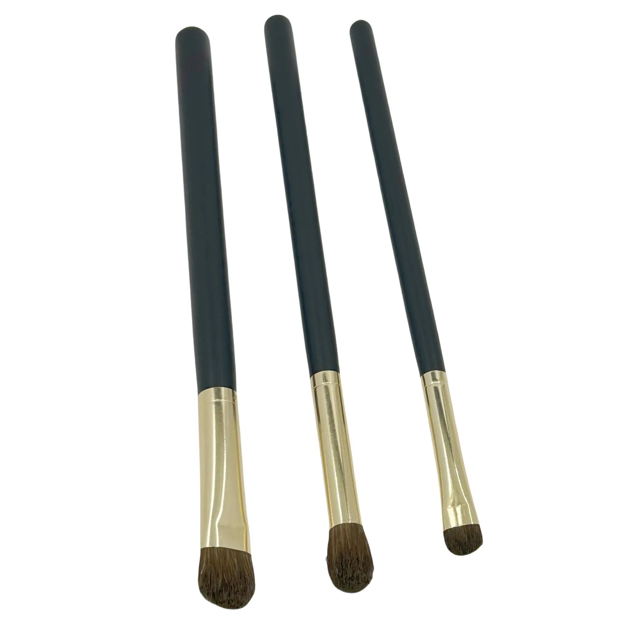 3PCS Pincel de Sombra para Olhos de Cabelo de Pônei Básico Pincel de Fundação de Maquiagem de Cabelo Animal