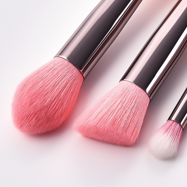 Conjunto de Pincéis de Maquiagem Premium Sintético para Base, Pó, Corretivos, Sombras para Olhos 10 PCS