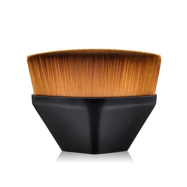 Pincel de Maquiagem para Base com Topo Plano Kabuki, Pincel para Blush em Pó para Misturar Cosméticos Líquidos, Cremosos ou em Pó Perfeito, Pincel de Maquiagem para Base em Forma de Diamante com Pétalas