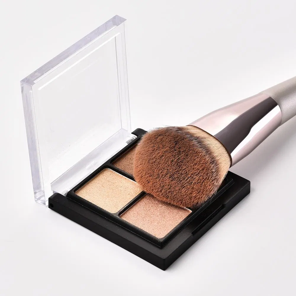 Pincel de Maquiagem Kabuki para Base Líquida Topo Plano Especialista em Aplicação Mistura Esfumaçamento Maquiagem Creme Pó Pincel Mineral