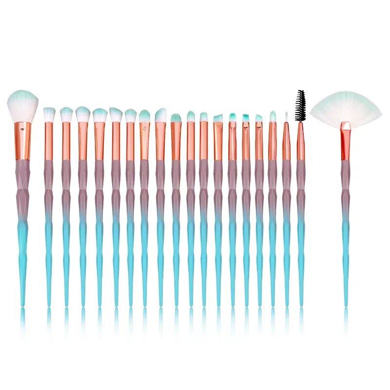 Conjunto de Pincéis de Maquiagem para Olhos com Brilho para Mulheres