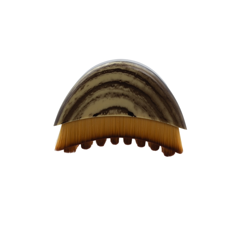 Escova de Contorno Linfático para o Rosto, uma escova para contorno facial e massagem linfática