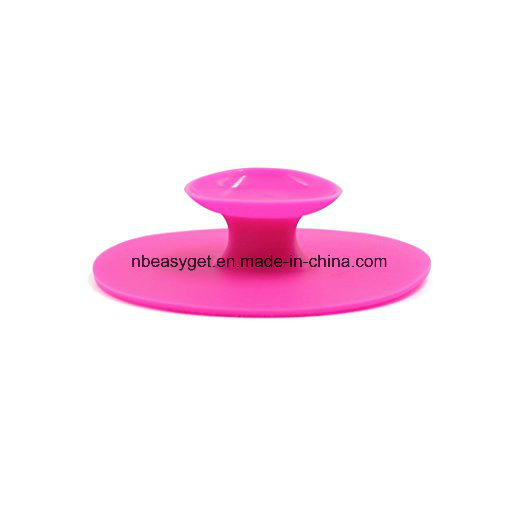Almofada de Limpeza de Pincéis de Maquiagem de Silicone em Forma Redonda Esg10378