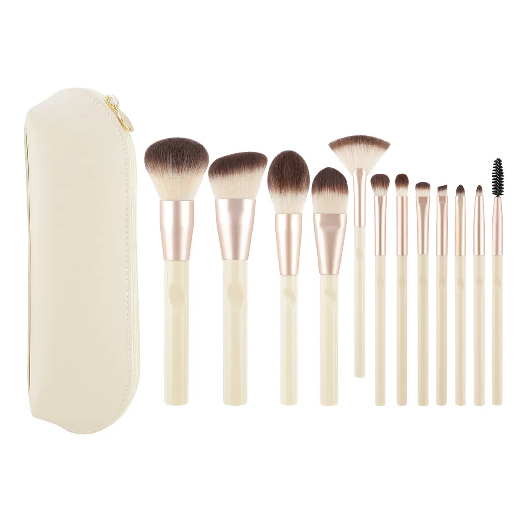 Conjunto Completo de Pincéis de Maquiagem para Viagem em Estojo Compacto Essencial