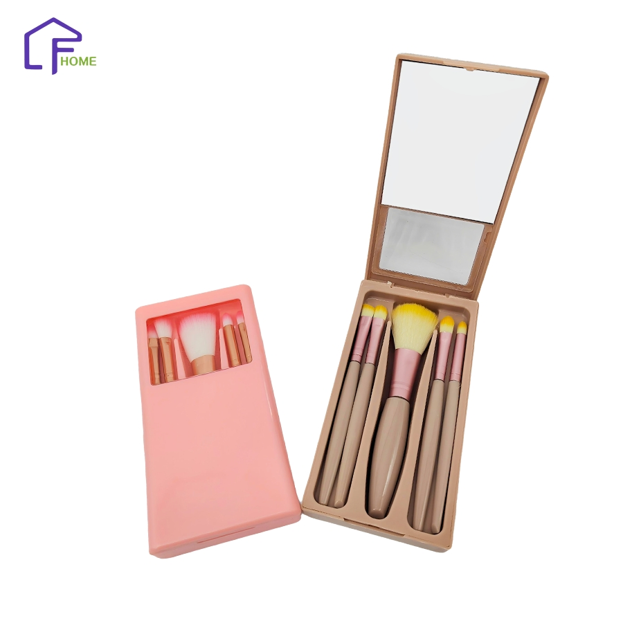 Conjunto de Pincéis de Maquiagem Portátil para Uso em Casa, Viagem e Profissional